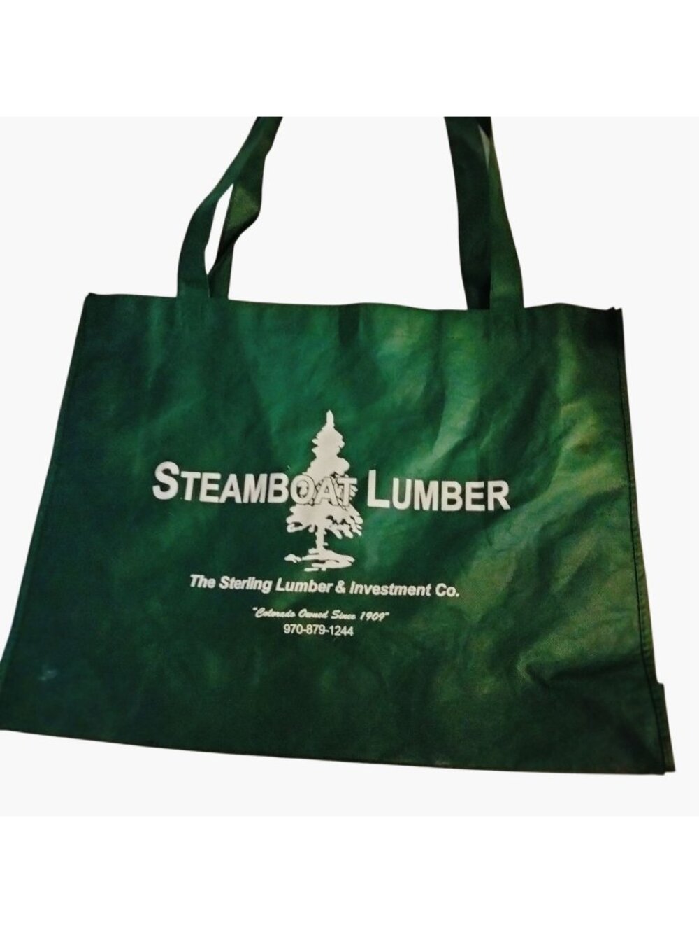 Steamboat Springs Reusable Tote Bag Green Eco Friendly Shopping  Carry All